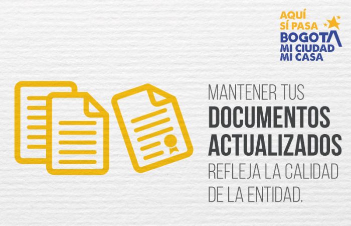 Imagen sobre documentos actualizados
